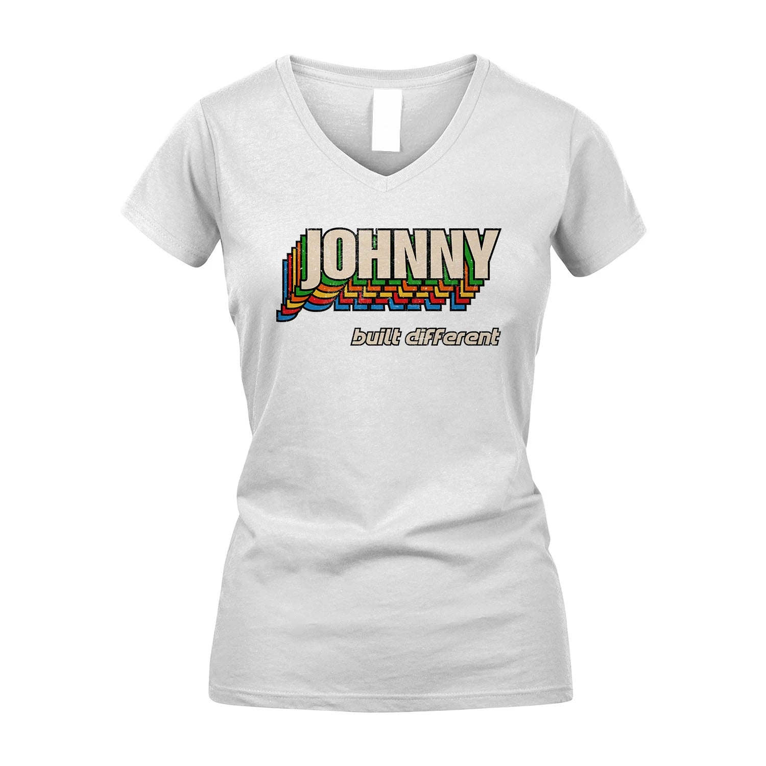 Your Name Built Different Retro Shirt JOHNNY M1-26