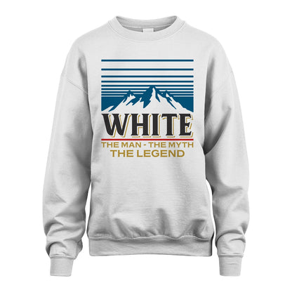 The Man The Myth The Legend Vintage Mountain Shirt WHITE M1-19