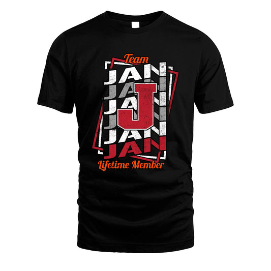 Team Your Name Lifetime Member Sporty Shirt JAN M1-25