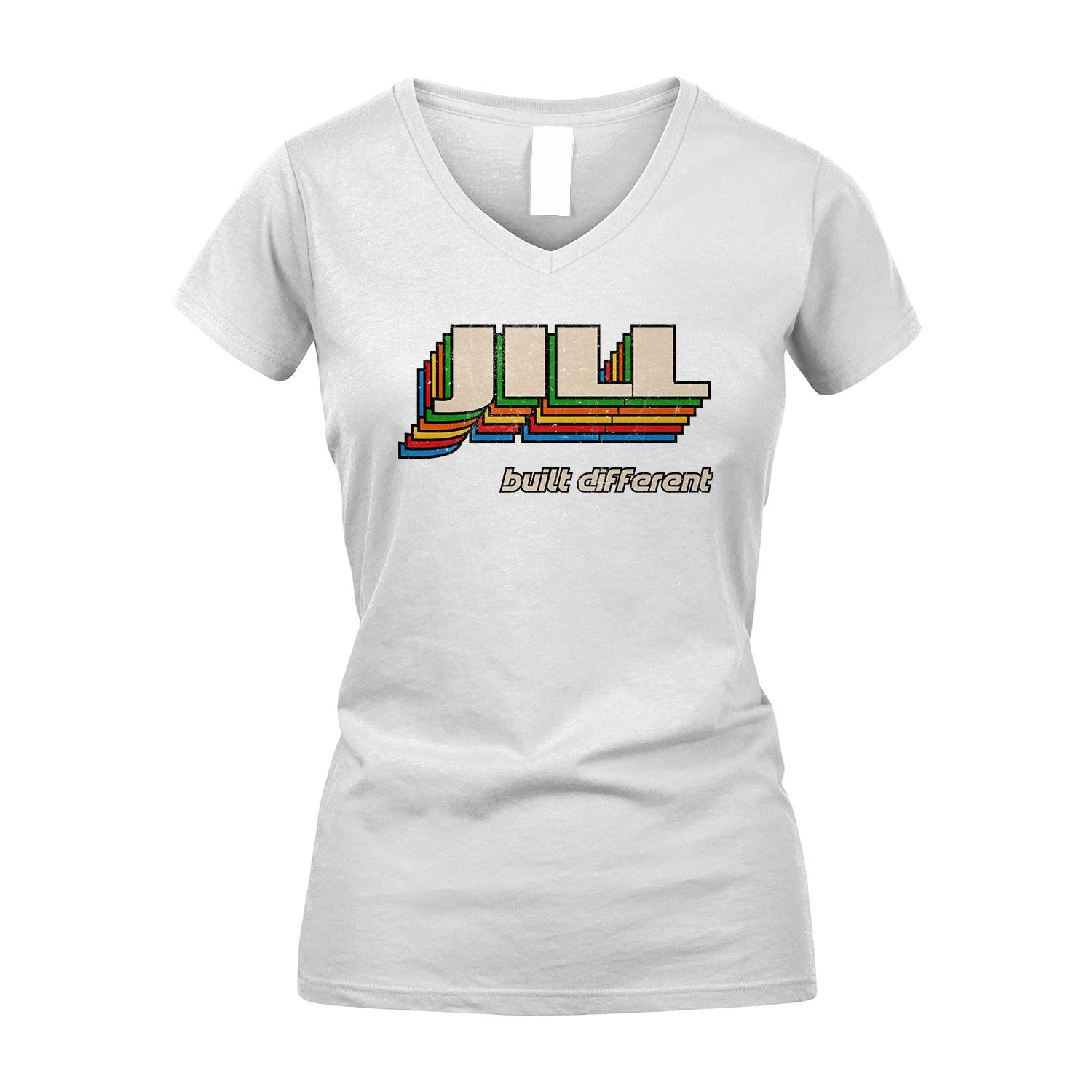 Your Name Built Different Retro Shirt JILL M1-26