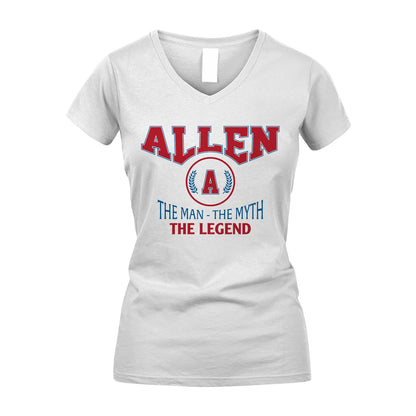 The Man The Myth The Legend Jet Style Shirt ALLEN M1-9
