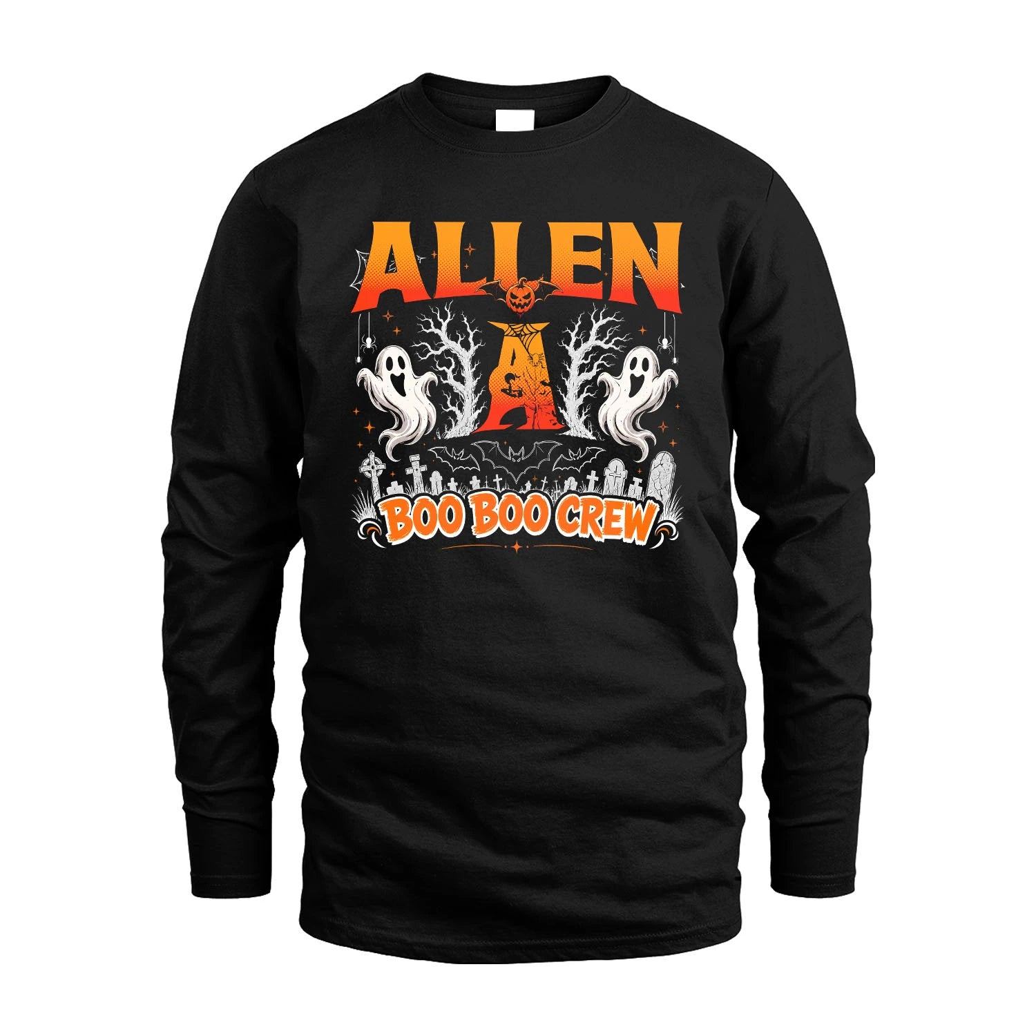 Boo Boo Crew Halloween Custom Name Shirt ALLEN M1-28