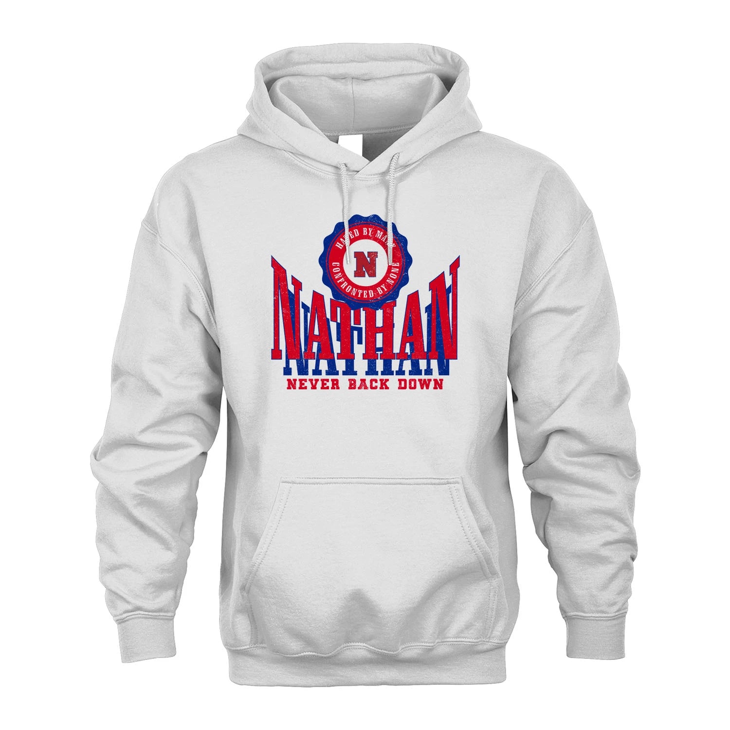 Your Name Never Back Down Shirt NATHAN M1-33