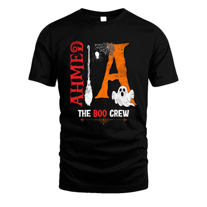 The Boo Crew Halloween With Your Name Shirt AHMED M1-23
