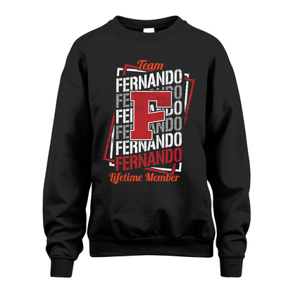 Team Your Name Lifetime Member Sporty Shirt FERNANDO M1-25