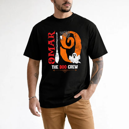 The Boo Crew Halloween With Your Name Shirt OMAR M1-23