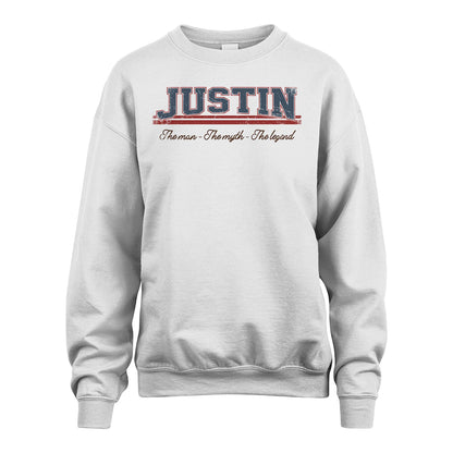 The Man The Myth The Legend Vintage Shirt JUSTIN M1-6