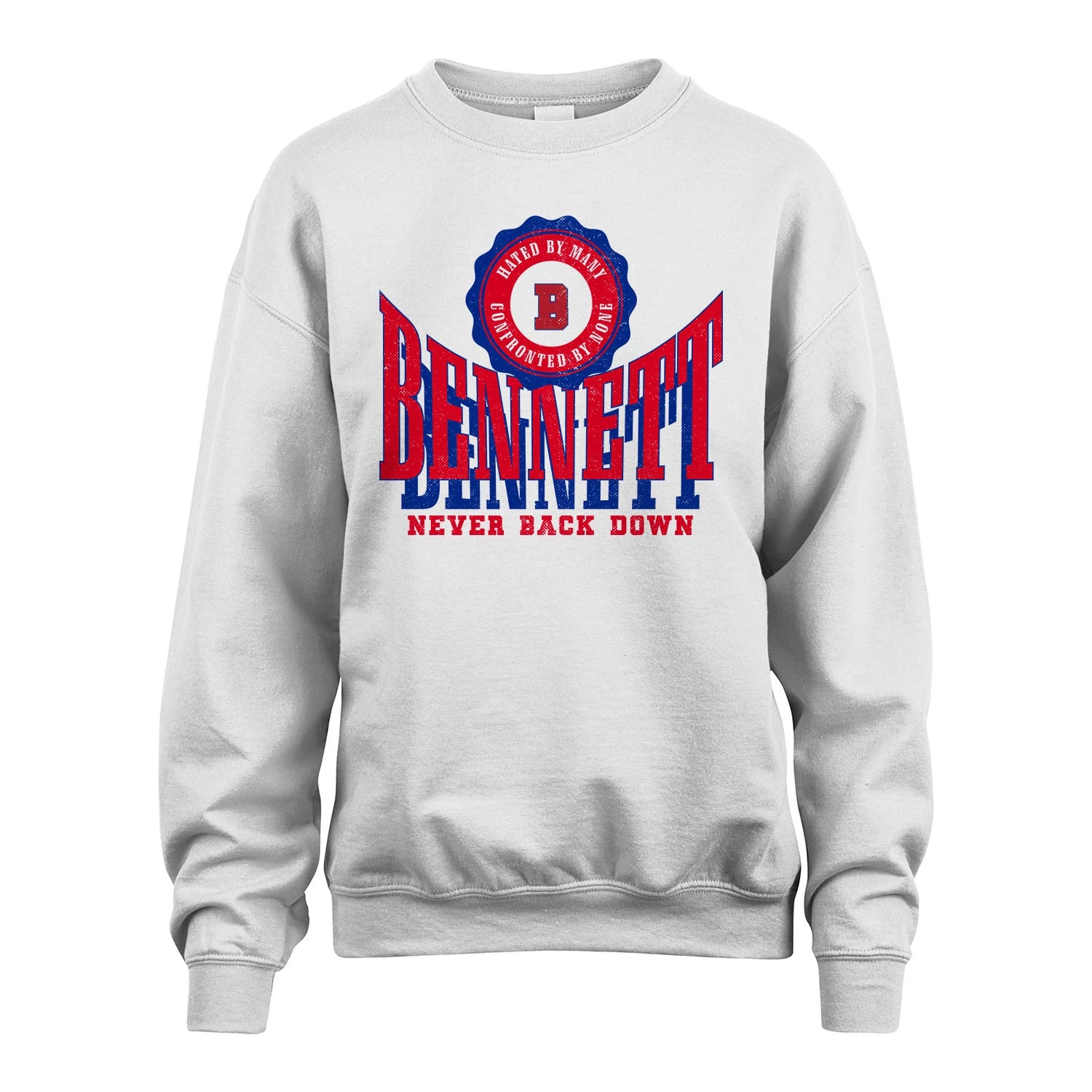 Your Name Never Back Down Shirt BENNETT M1-33