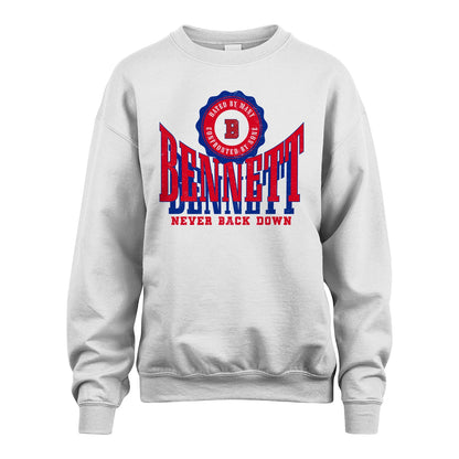 Your Name Never Back Down Shirt BENNETT M1-33