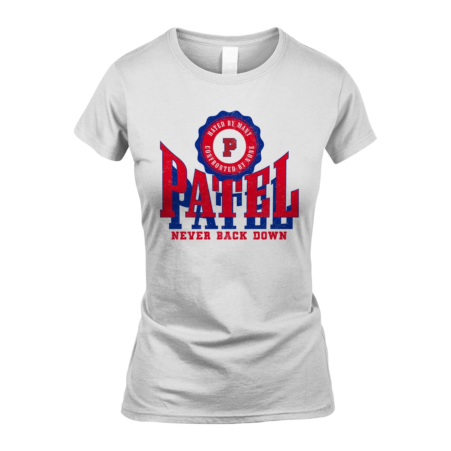 Your Name Never Back Down Shirt PATEL M1-33