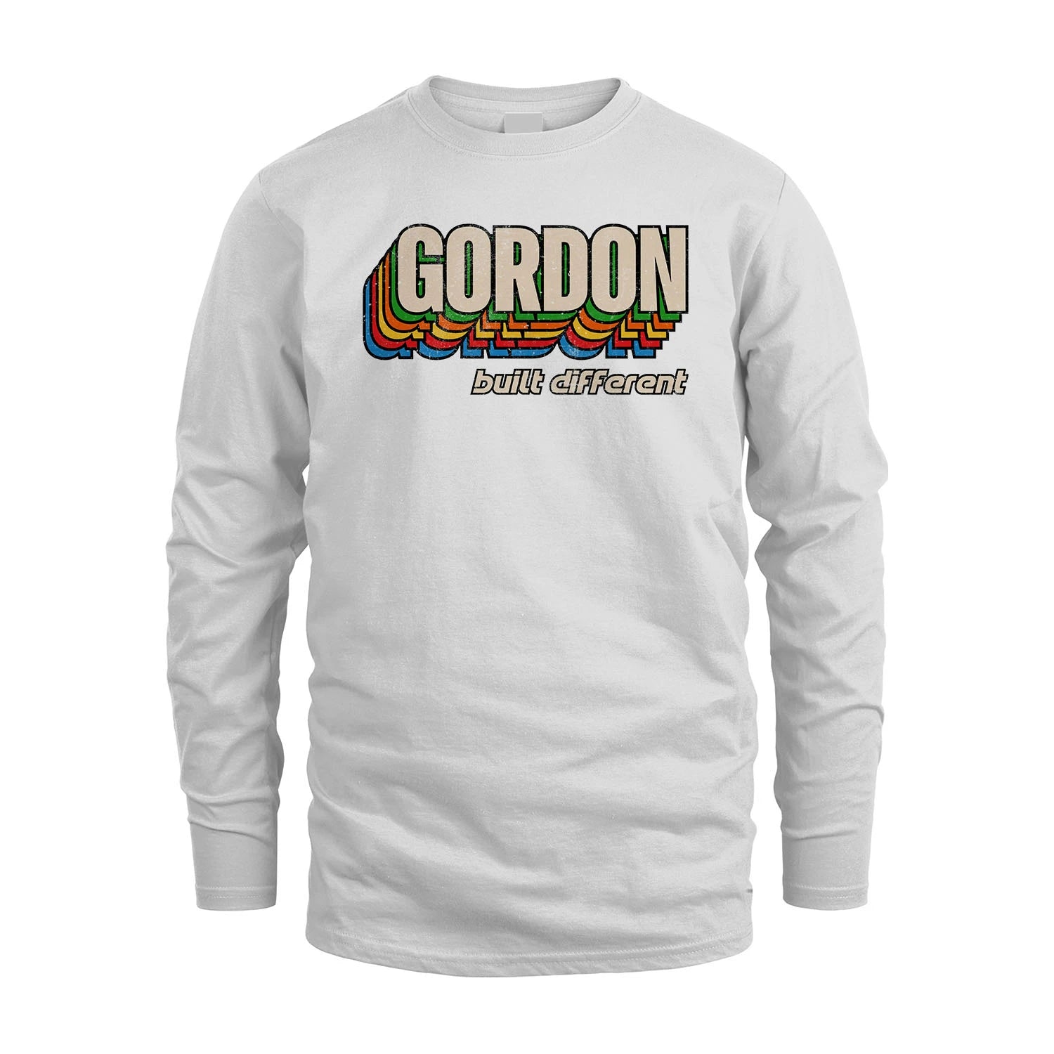 Your Name Built Different Retro Shirt GORDON M1-26