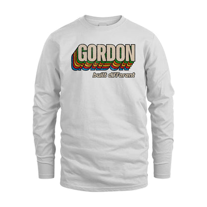 Your Name Built Different Retro Shirt GORDON M1-26
