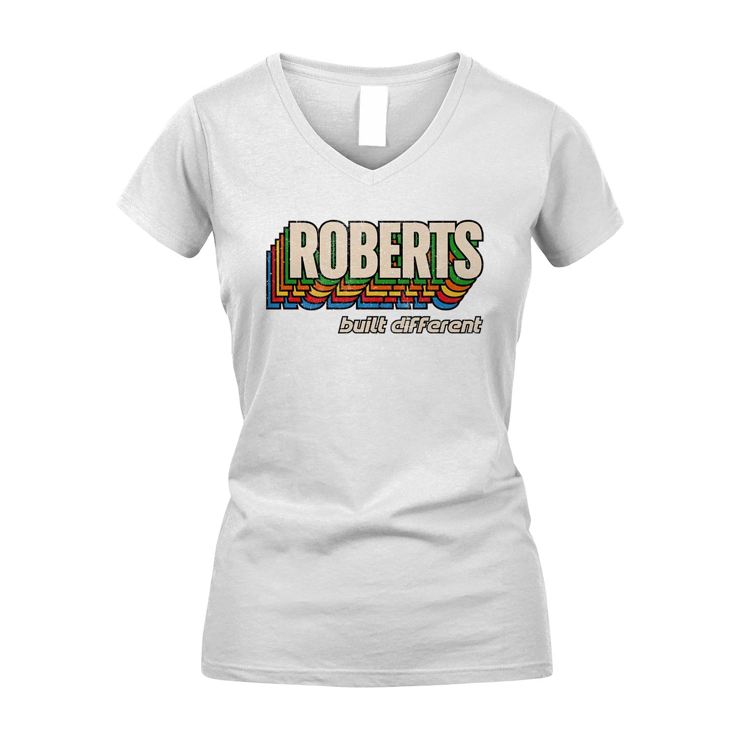 Your Name Built Different Retro Shirt ROBERTS M1-26