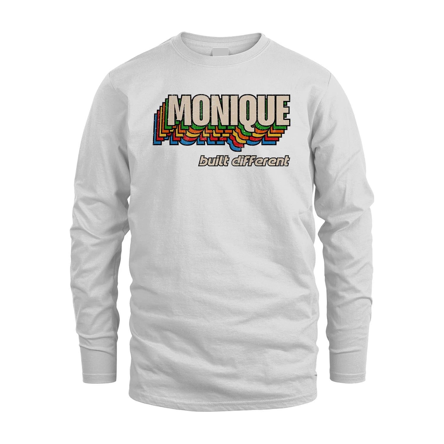 Your Name Built Different Retro Shirt MONIQUE M1-26