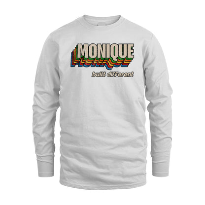 Your Name Built Different Retro Shirt MONIQUE M1-26