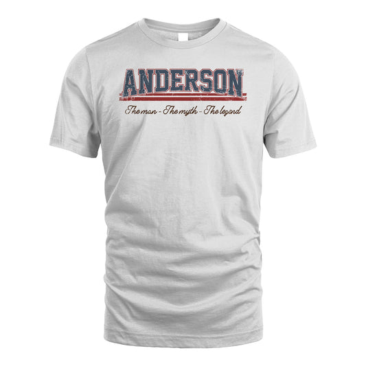 The Man The Myth The Legend Vintage Shirt ANDERSON M1-6