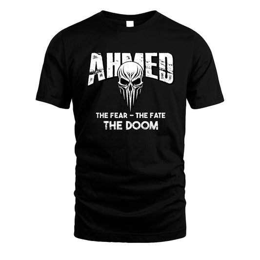 The Fear The Fate The Doom Skull Shirt AHMED M1-39