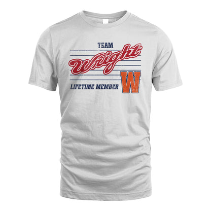 Team Your Name Lifetime Member Vintage Shirt WRIGHT M1-24