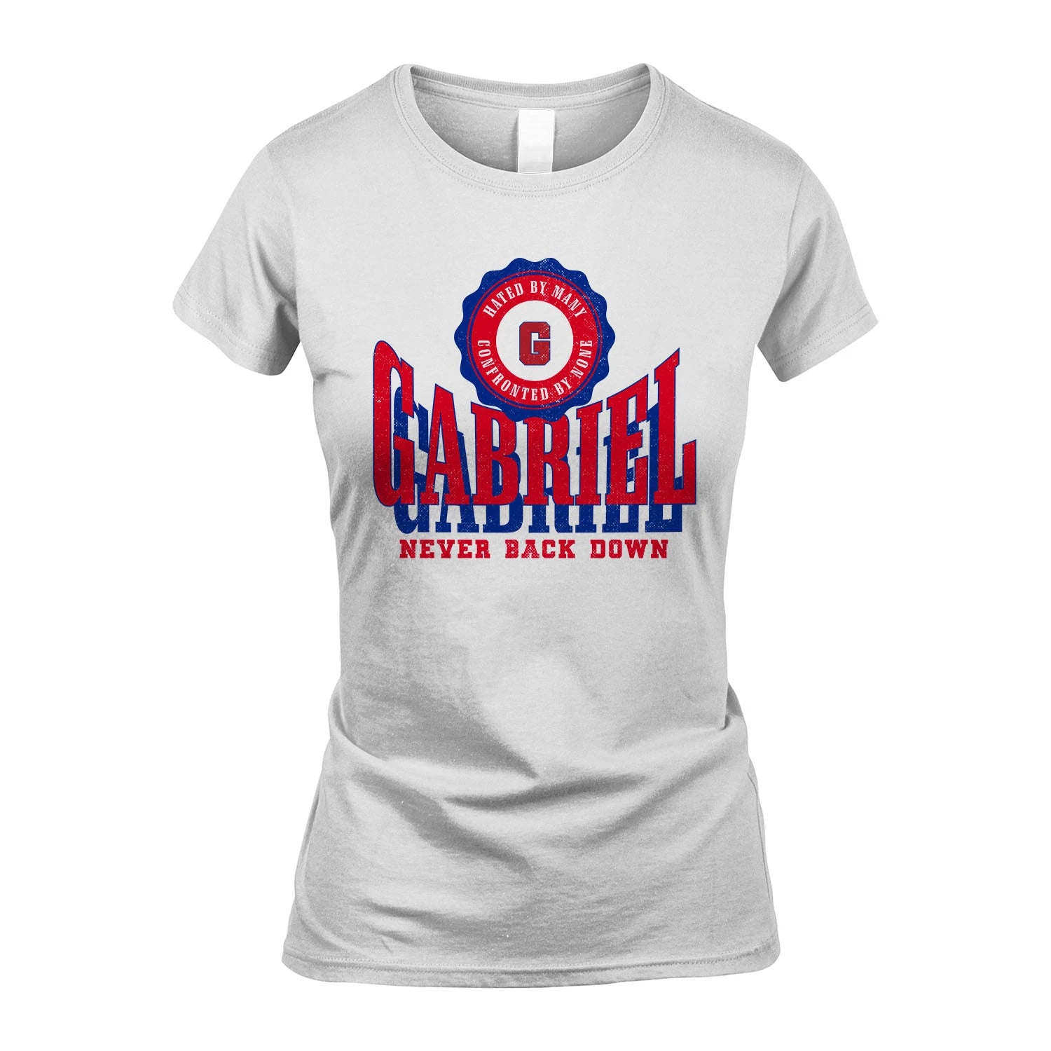 Your Name Never Back Down Shirt GABRIEL M1-33