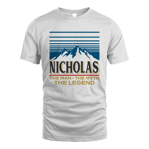 The Man The Myth The Legend Vintage Mountain Shirt NICHOLAS M1-19