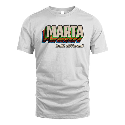 Your Name Built Different Retro Shirt MARTA M1-26