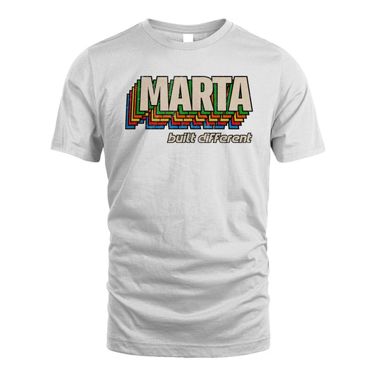 Your Name Built Different Retro Shirt MARTA M1-26