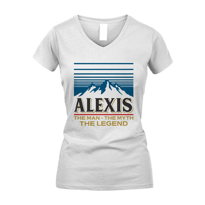 The Man The Myth The Legend Vintage Mountain Shirt ALEXIS M1-19